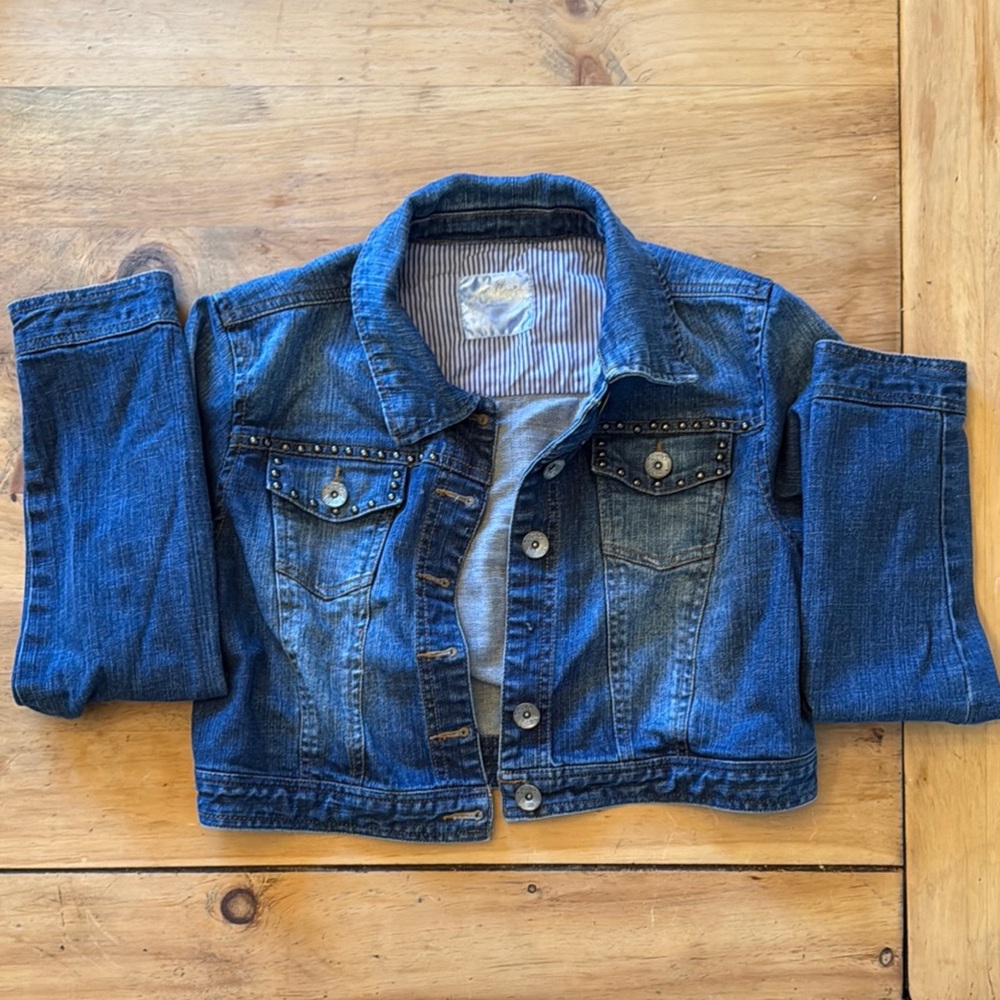 Justice Blue Cropped Jean Jacket